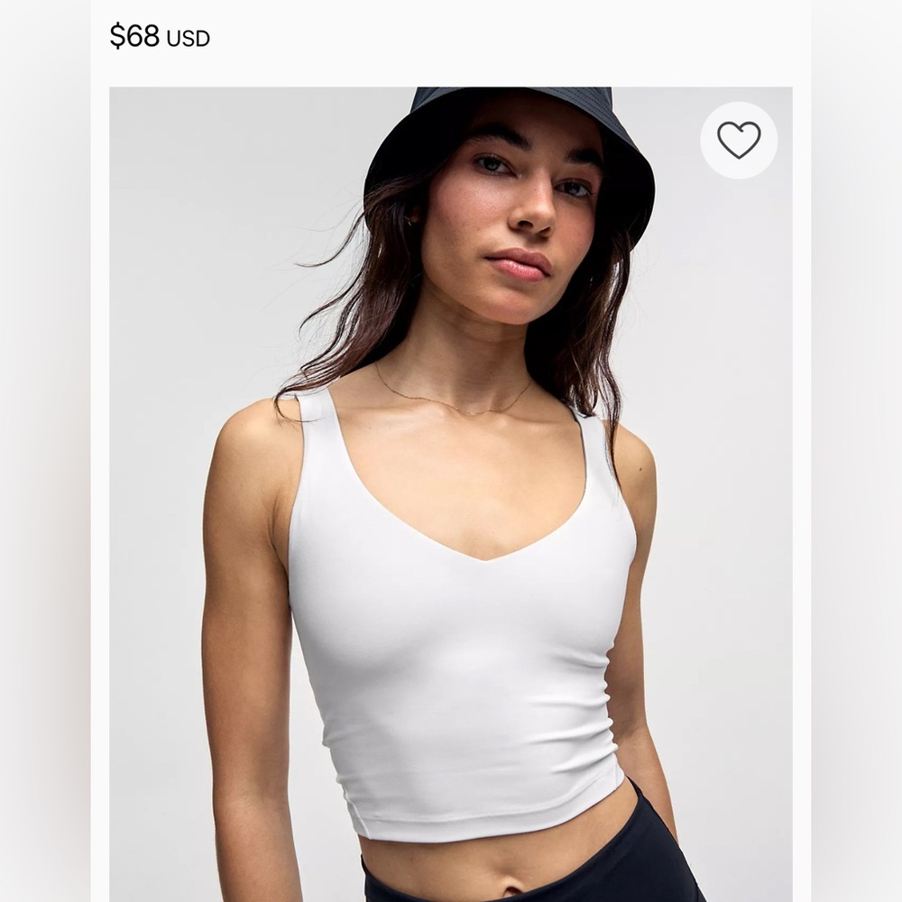 lululemon Align White Tank Top